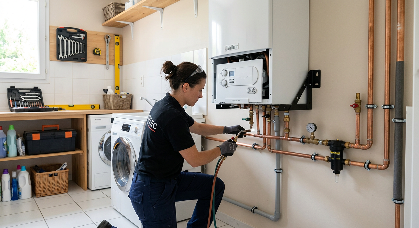 Remplacement de chaudière à condensation par un chauffagiste à Versailles 78